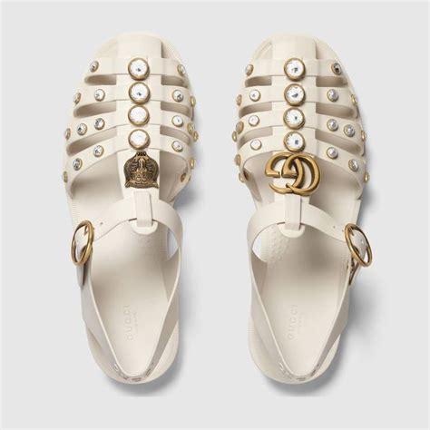 gucci crystal thong sandals|Slides for Women .